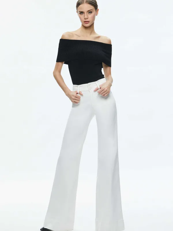 Women Alice and Olivia Dolan Foldover Sleeveless Pullover
