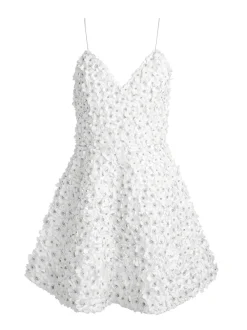 Women Alice and Olivia Domenica Embellished Mini Gown + Lorna Embellished Cropped Jacket