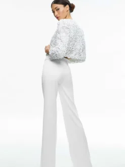 Women Alice and Olivia Domenica Embellished Mini Gown + Lorna Embellished Cropped Jacket