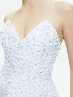Women Alice and Olivia Domenica Embellished Mini Gown