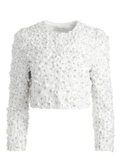 Women Alice and Olivia Domenica Embellished Mini Gown + Lorna Embellished Cropped Jacket