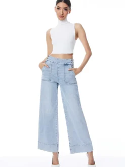 Women Alice and Olivia Donald High Waisted Jean
