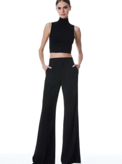 Women Alice and Olivia Dylan High Waisted Wide Leg Pant