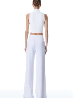 Women Alice and Olivia Dylan High Waisted Wide Leg Pant