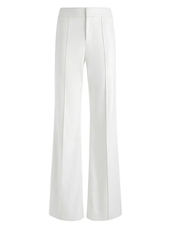 Women Alice and Olivia Dylan Vegan Leather Wide Leg Pant