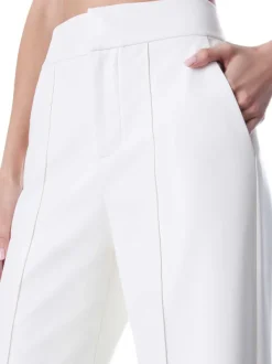 Women Alice and Olivia Dylan Vegan Leather Wide Leg Pant