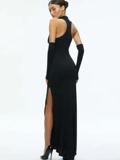 Women Alice and Olivia Electra Cowl Neck Maxi Dress