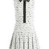 Women Alice and Olivia Ellis Tweed Box Pleat Dress