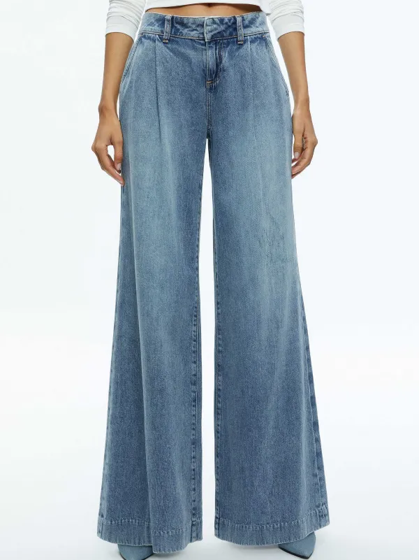 Women Alice and Olivia Eric Low Rise Jean