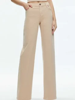 Women Alice and Olivia Ernie Low Rise Buckle Back Jean