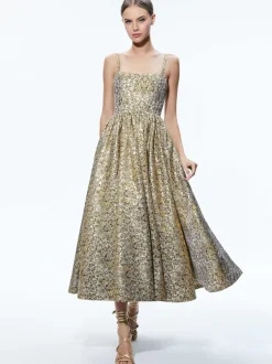 Women Alice and Olivia Fay Midi Dress