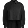 Women Alice and Olivia Finely High-Low Blouse