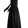Women Alice and Olivia Glynis Spaghetti Strap Scarf Midi Dress
