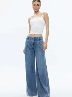 Women Alice and Olivia Gretel Looped Strap Tank