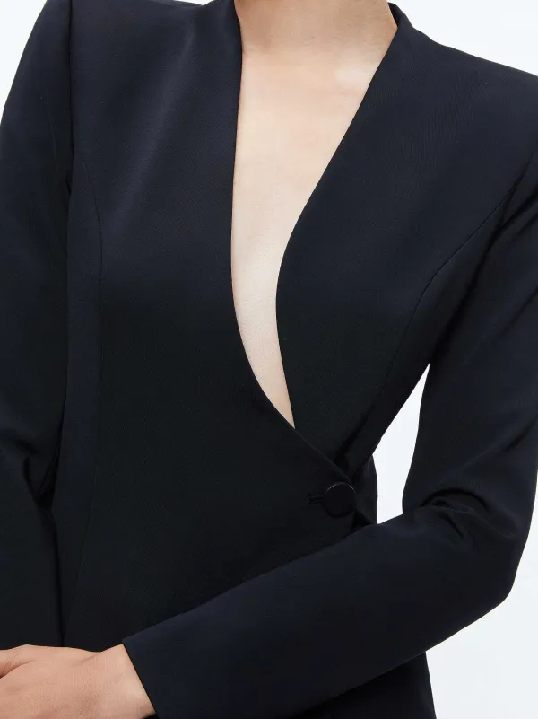 Women Alice and Olivia Guenda Curved Neckline Blazer Dress