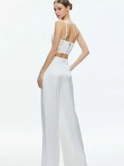 Women Alice and Olivia Izzy Lace Bustier Top