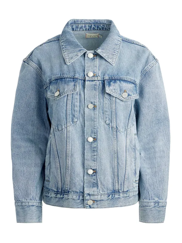 Women Alice and Olivia Jeff Oversized Denim Jacket