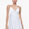 Women Alice and Olivia Julienne Embellished V-Neck Mini Dress
