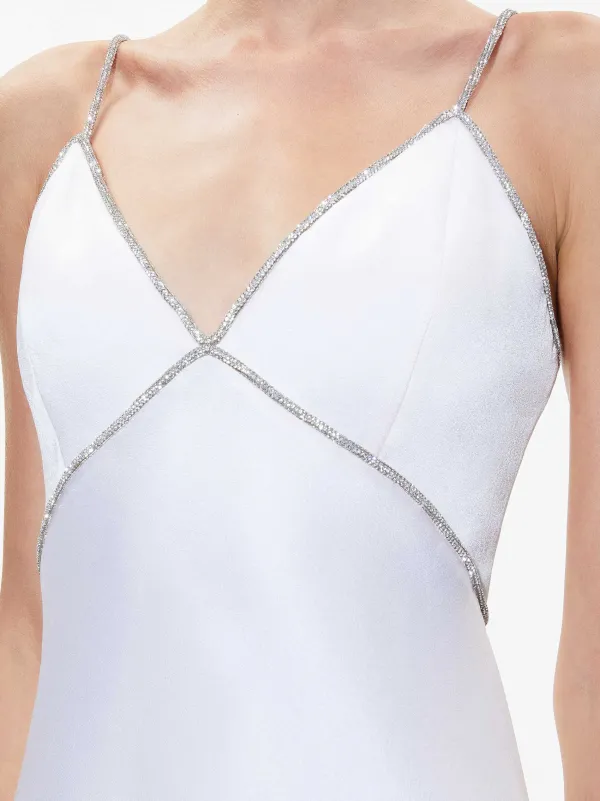 Women Alice and Olivia Julienne Embellished V-Neck Mini Dress