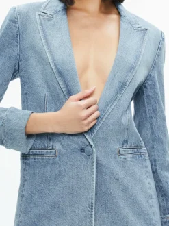 Women Alice and Olivia Justine Rolled Cuff Blazer