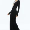 Women Alice and Olivia Kalena Scoop Neck Cutout Maxi Dress