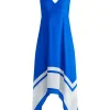 Women Alice and Olivia Kayson V-Neck Handkerchief Hem Dress