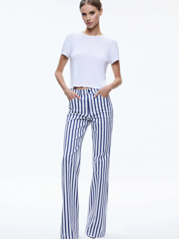 Women Alice and Olivia Keira Mid Rise 70S Bootcut Jean