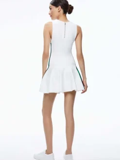 Women Alice and Olivia Kimi Side Stripe Mini Dress