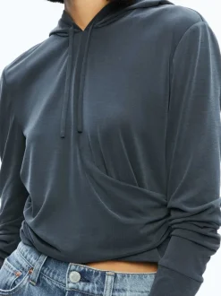 Women Alice and Olivia Kirk Wrap Front Hoodie