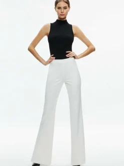 Women Alice and Olivia Lara Side Slit Pant