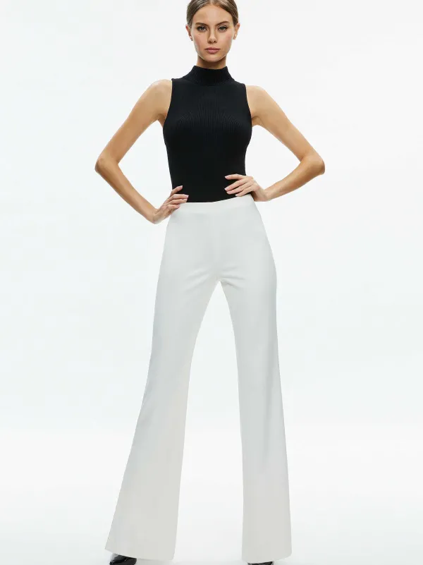 Women Alice and Olivia Lara Side Slit Pant