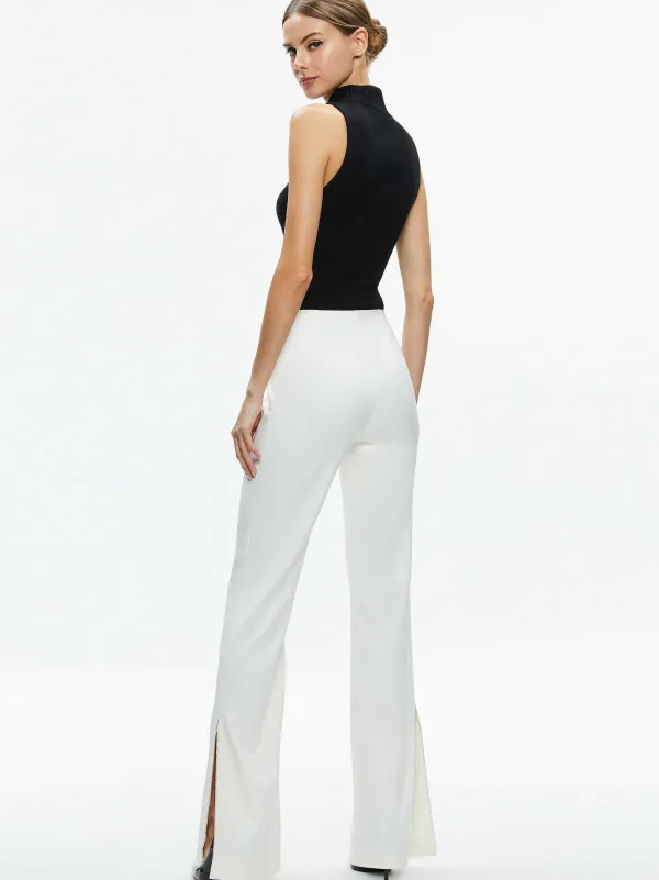 Women Alice and Olivia Lara Side Slit Pant