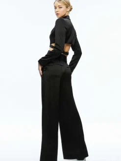 Women Alice and Olivia Leone Cropped Wrap Blazer