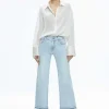 Women Alice and Olivia Lorrine Kick-Flare Ankle Jean