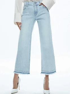 Women Alice and Olivia Lorrine Kick-Flare Ankle Jean