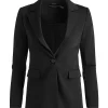 Women Alice and Olivia Macey Slit Sleeve Blazer