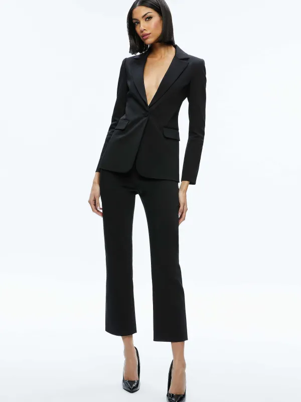 Women Alice and Olivia Macey Slit Sleeve Blazer