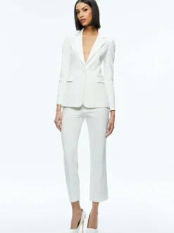 Women Alice and Olivia Macey Slit Sleeve Blazer