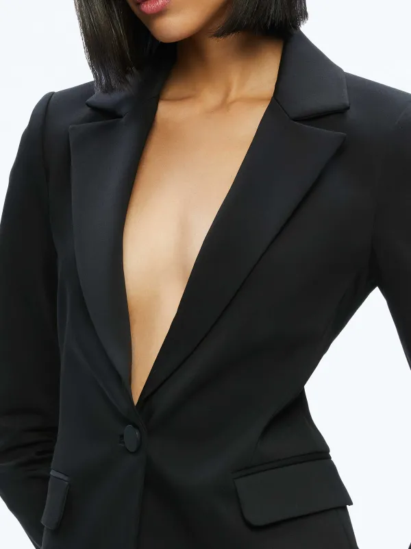 Women Alice and Olivia Macey Slit Sleeve Blazer