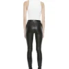 Women Alice and Olivia Maddox Side Zip Leather Legging