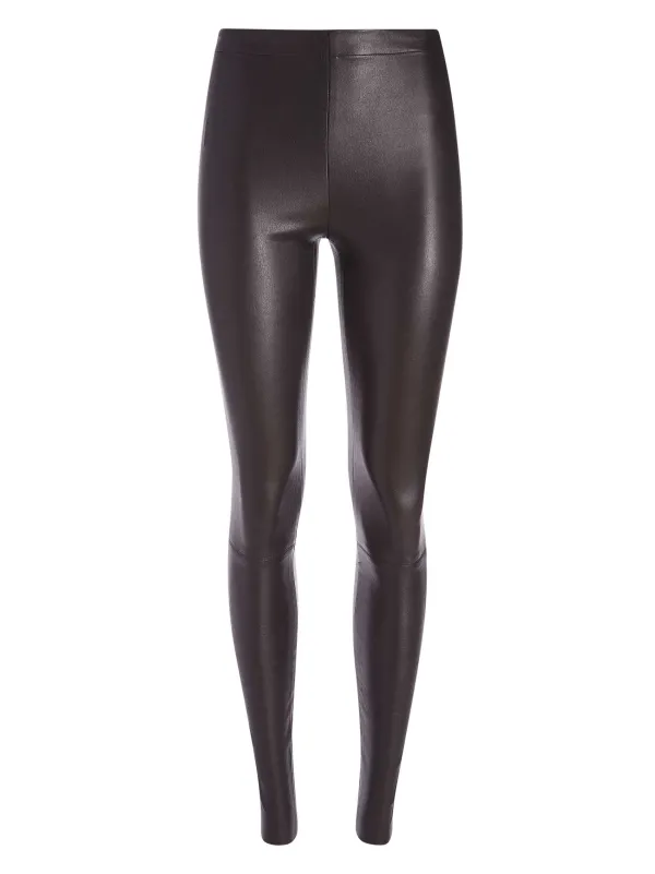 Women Alice and Olivia Maddox Side Zip Leather Legging