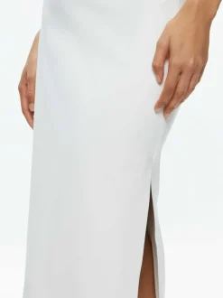Women Alice and Olivia Maeve Vegan Leather Midi Skirt
