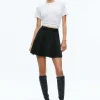 Women Alice and Olivia Malka A-Line Full Mini Skirt