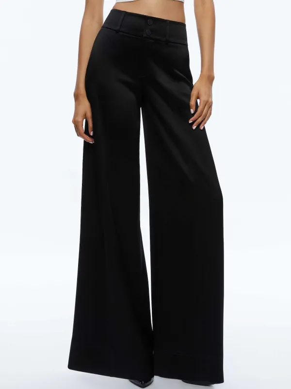 Women Alice and Olivia Mame High Rise Wide Leg Pant