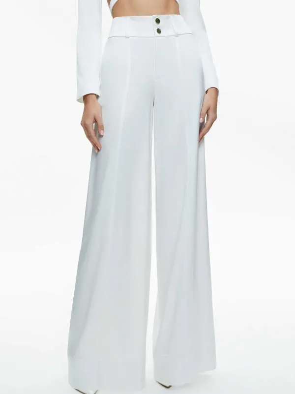 Women Alice and Olivia Mame High Rise Wide Leg Pant
