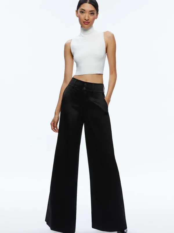 Women Alice and Olivia Mame High Rise Wide Leg Pant