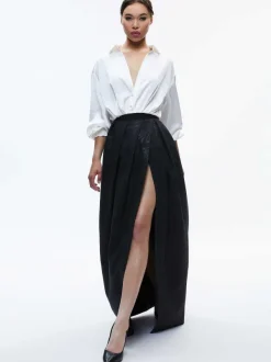 Women Alice and Olivia Margarite Pleated Ballgown Skirt