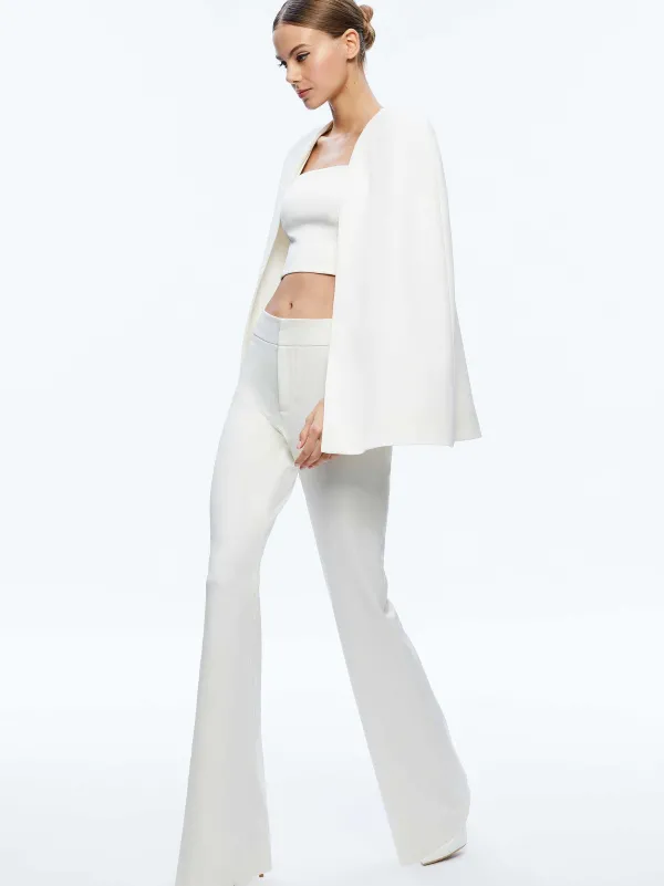 Women Alice and Olivia Marica Square Neck Cape Top