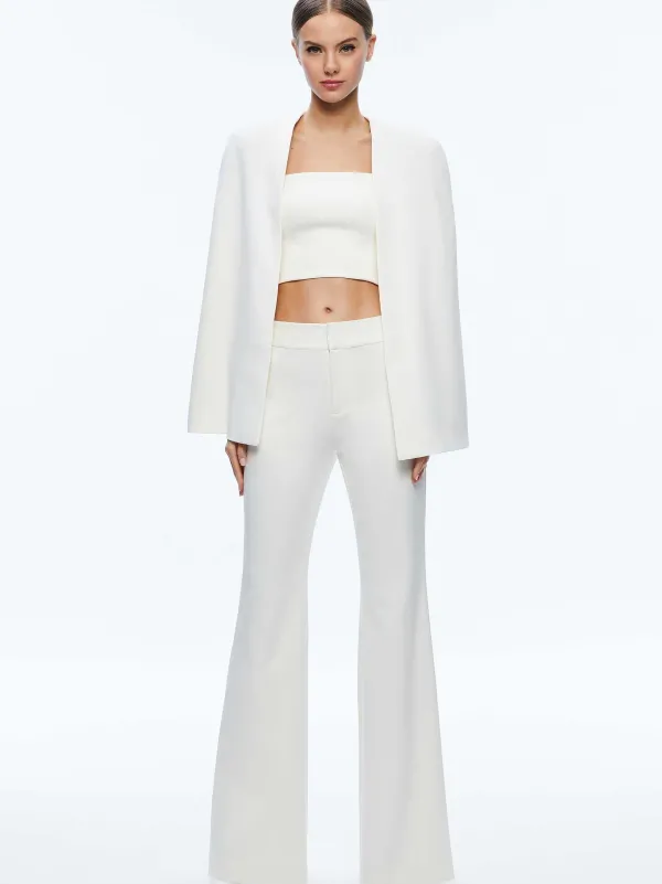 Women Alice and Olivia Marica Square Neck Cape Top