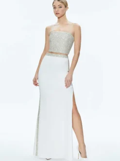 Women Alice and Olivia Marilynn Embellished Maxi Skirt